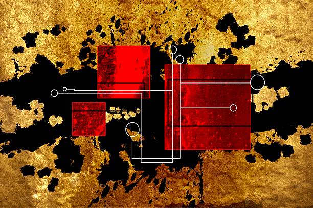 抽象的な油絵イラストレーション - oil painting red dark backgrounds点のイラスト素材／クリップアート素材／マンガ素材／アイコン素材