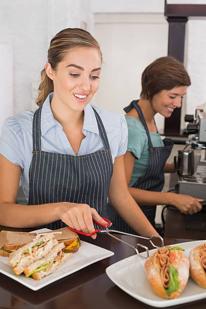 istock Pretty waitresses working with a smile 513600877