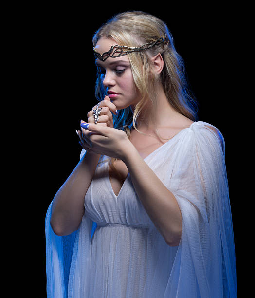 istock Young elven girl isolated 513601264