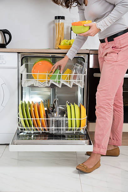 istock Woman Removing Bowls From Dishwasher 513602060