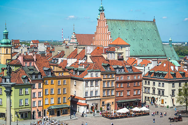 istock Warsaw cityscape from above 513602086
