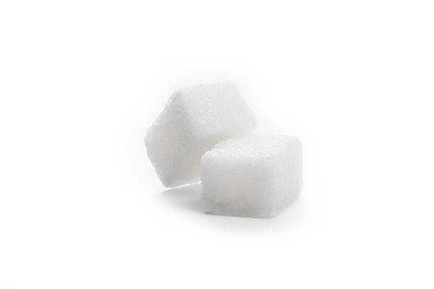 Sugar Cubes Sugar Cubes Isolated on White sugar cube stock pictures, royalty-free photos & images