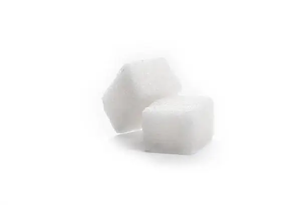 Sugar Cubes Isolated on White