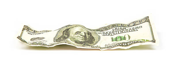 istock Crumpled banknote of dollar 513604282