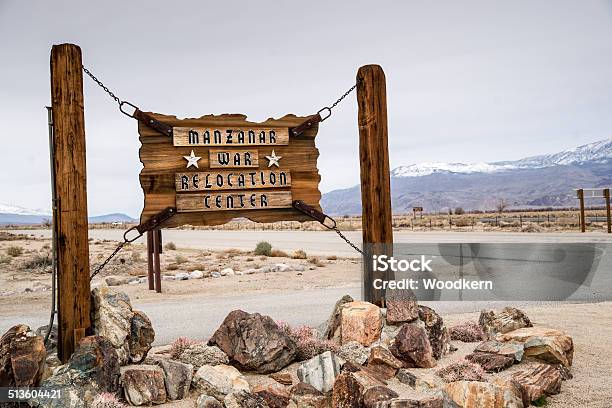 Manzanar Sign Stock Photo - Download Image Now - Internment of Japanese-Americans, Internment Camp, Manzanar