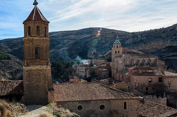 istock Albarracin, medieval terracotte village in Spain 513624424