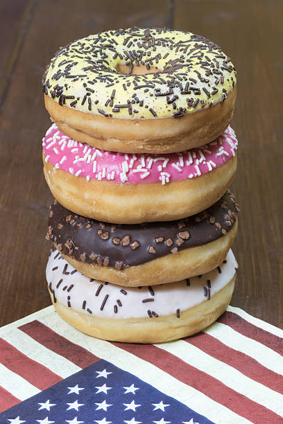 istock American donuts on american flag design napkin 513626534