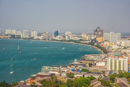 Pattaya, view from Naklua to Pratumnak
