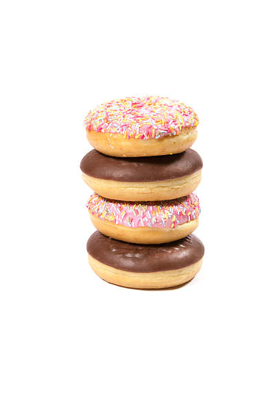 istock Delicious chocolate and strawberry donuts 513628266
