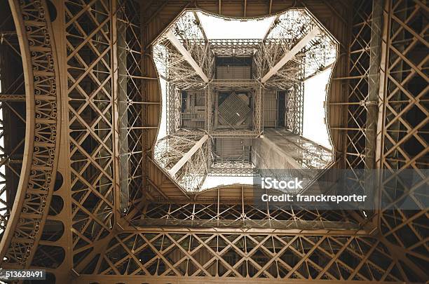 Tour Eiffel Low Angle View Architecture Stock Photo - Download Image Now - Architecture, Capital Cities, Eiffel Tower - Paris