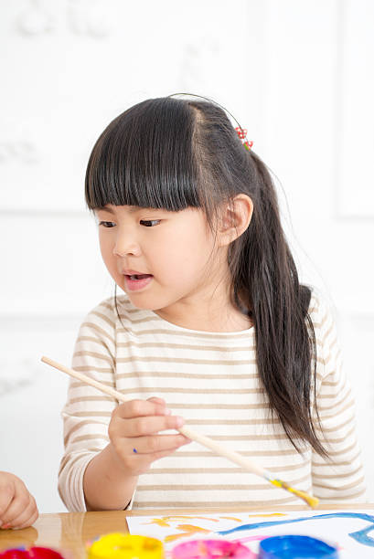 Painting little girl