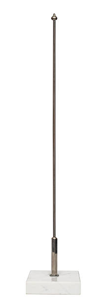 istock Steel spire for a flag on a marble pedestal. 513630584