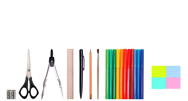 istock Set of school supplies 513630901