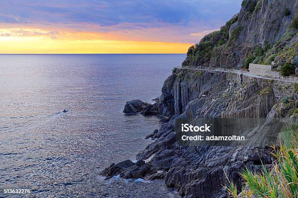 Riomaggiore Cinque Terre Italy Stock Photo - Download Image Now - Cinque Terre, Cliff, Coastline