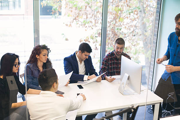 istock Business team at the office 513632390