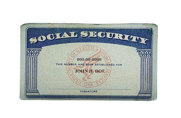 cartão em branco - social security - fotografias e filmes do acervo