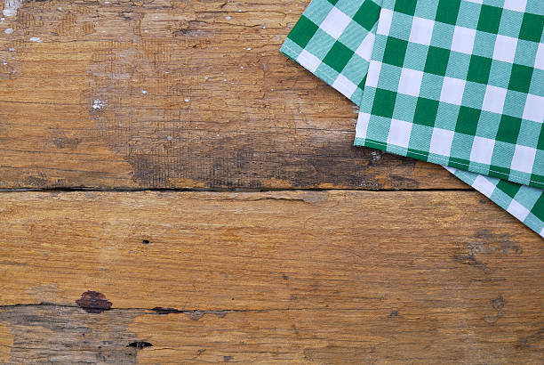 istock The background made from tablecloth on old wooden table 513634791