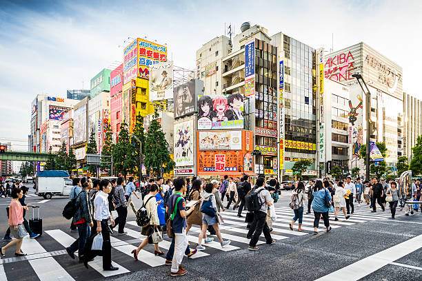 akihabara electric town, tokyo, japon - day architecture asia asian culture photos et images de collection