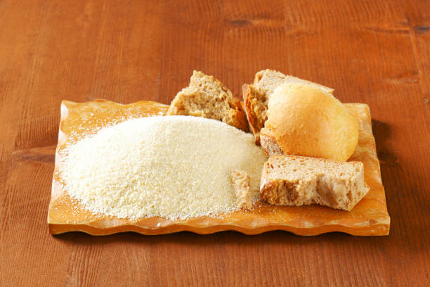 istock Stale bread and finely ground breadcrumbs 513636278