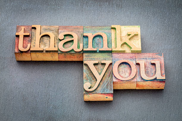 istock thank you phrase in wood type 513637150