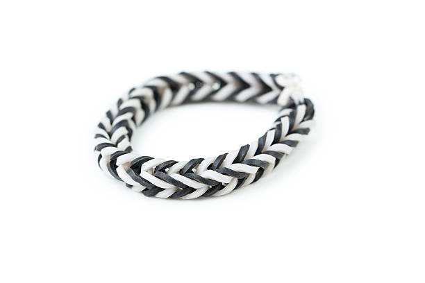 istock Colorful rubber band bracelet isolated on white 513641202