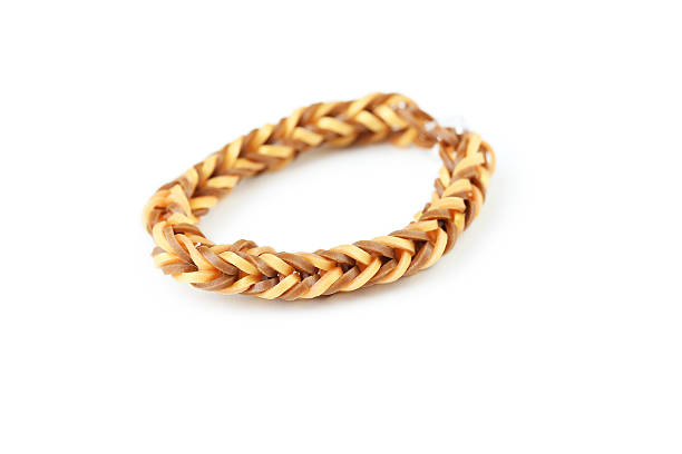 istock Colorful rubber band bracelet isolated on white 513641416