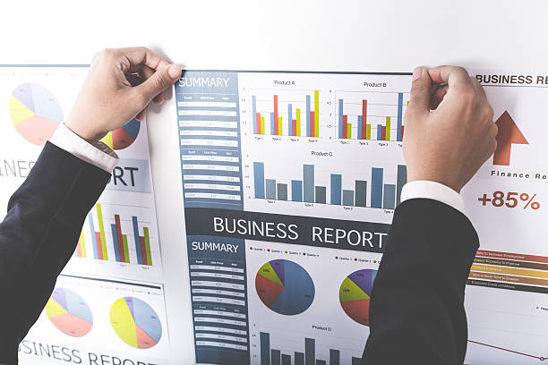 istock Businessman analyzing investment charts. Accounting 513642040