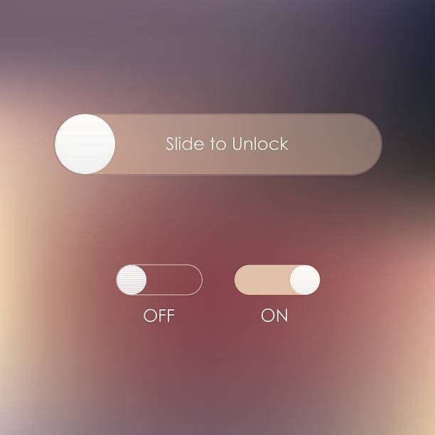 スライドロック解除ボタンとオフボタン - unlocking点のイラスト素材／クリップアート素材／マンガ素材／アイコン素材
