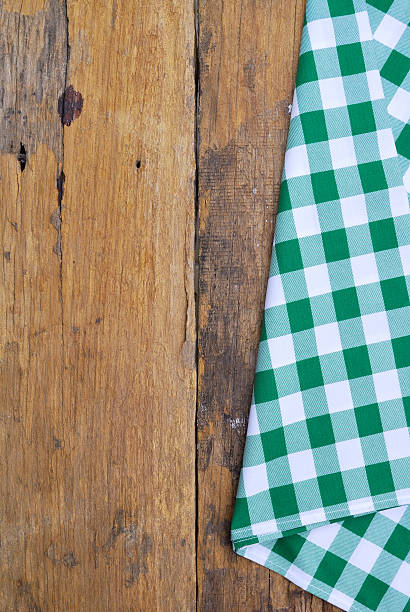 istock The background made from tablecloth on old wooden table 513647235