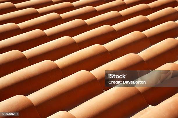 Roof Tile Repeating Pattern Stock Photo - Download Image Now - Abstract, Backgrounds, Building Exterior