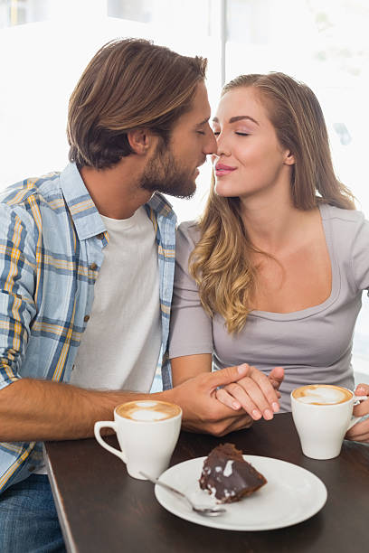 istock Happy couple enjoying a coffee 513651645