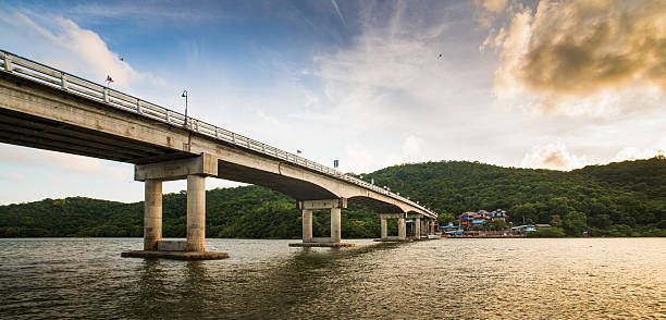 istock Sunset at Bridge Chanthaburi, Thailand 513652819