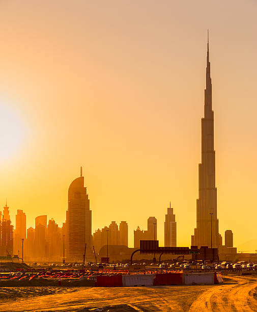 istock Burj Khalifa at sunset, Dubai. 513671556