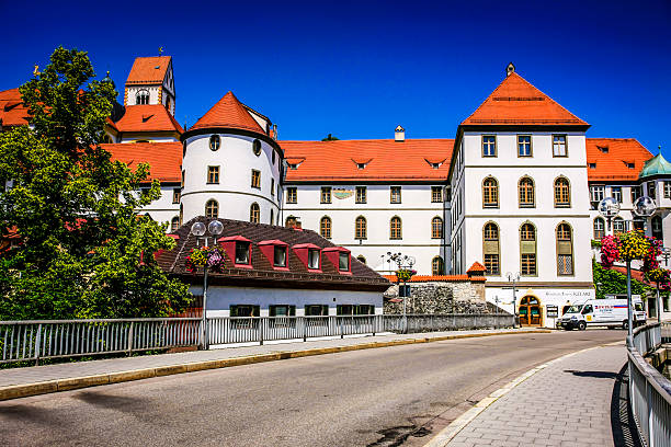 St. Mang former monastery in Fussen Germany Fussen, Germany - June 30, 2012: St. Mang former monastery in Fussen Germany st mang stock pictures, royalty-free photos & images