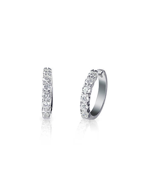 istock Diamond hoop dangle pave elaborate bridal earrings 513678740