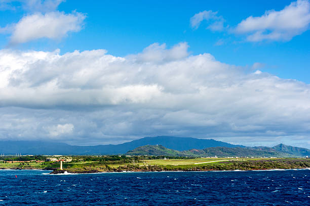 o farol - hawaii islands tropical climate mountain residential structure imagens e fotografias de stock