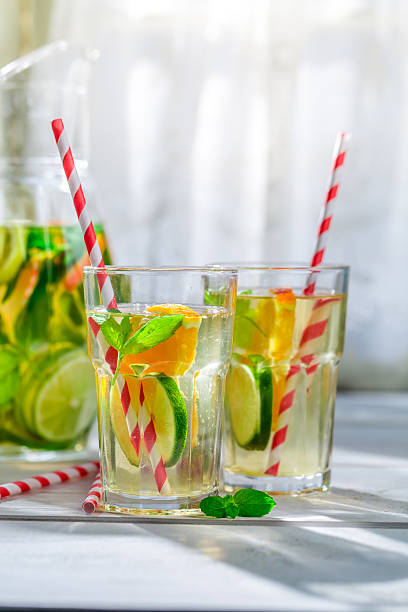 istock Healthy lemonade with citrus with in sunny day 513689058