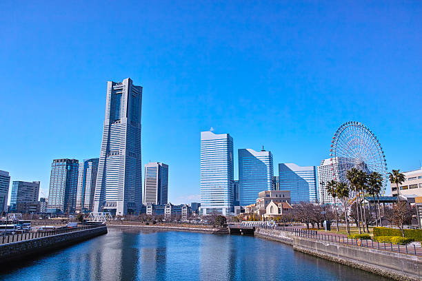 Yokohama landscape stock photo