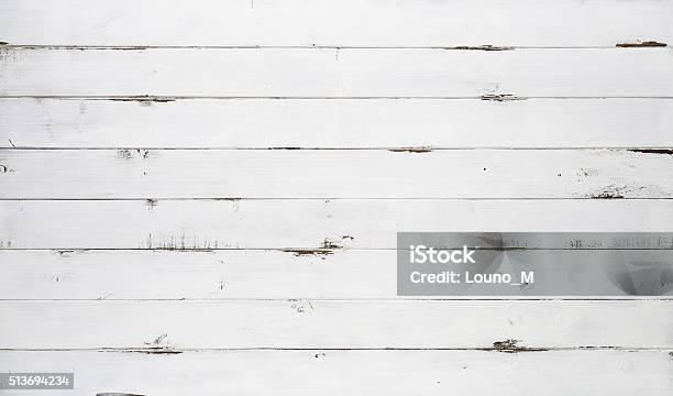 Distressed White Wood Texture Background Stock Photo - Download Image Now - White Color, Wood - Material, Barn