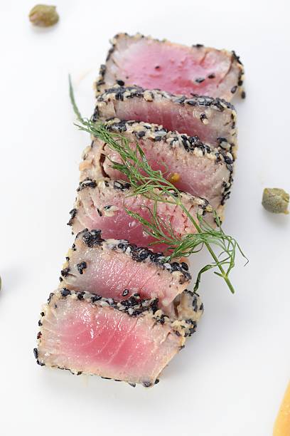 istock Black and White Sesame Seed Ahi Tuna 513694584