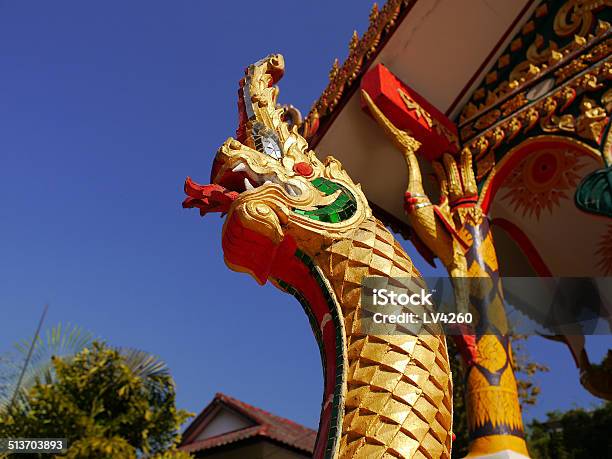 Buddhist Temple Wat Bualuang Stock Photo - Download Image Now - Asia, Blue, Buddhism