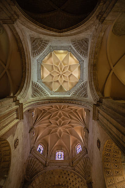 istock Vertical view of the upper archs, domes and architectural design 513704375