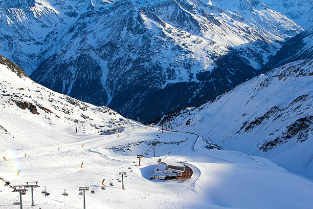 istock Ski lift in mountains 513704725