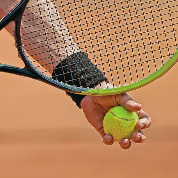 istock Tennis ball and preparing to serve 513724979