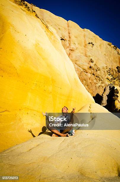 Man Meditating Stock Photo - Download Image Now - Adult, Adults Only, Aura