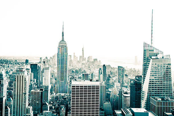 istock New York Midtown skyline - Aerial View 513725219
