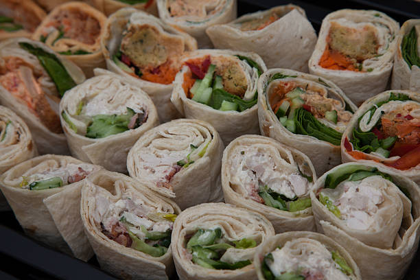 sandwiches wraps - sandwich food lunch chicken photos et images de collection