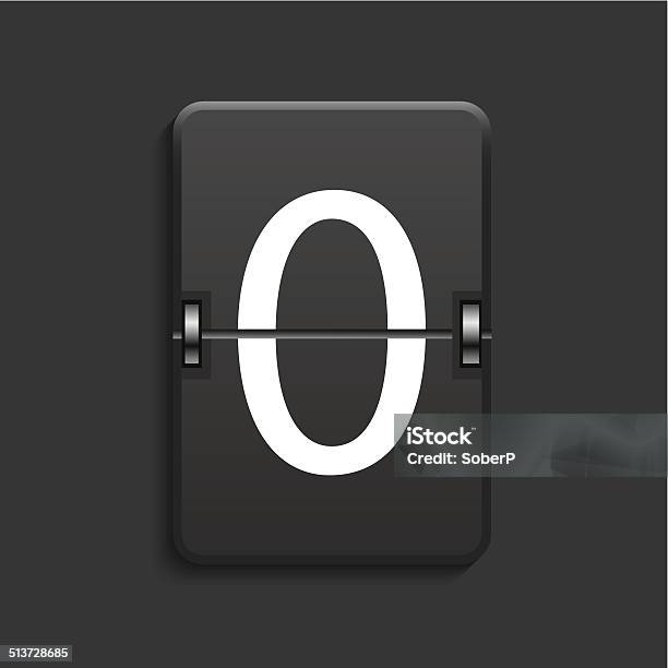 Vector Modern Numeric Scoreboard With Shadow Stock Illustration - Download Image Now - Clock, Clock Hand, Countdown