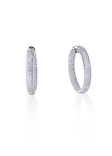 istock Pave Diamond Hoop Earrings 513732380