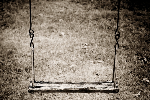 Abstract Old Swing In The Park